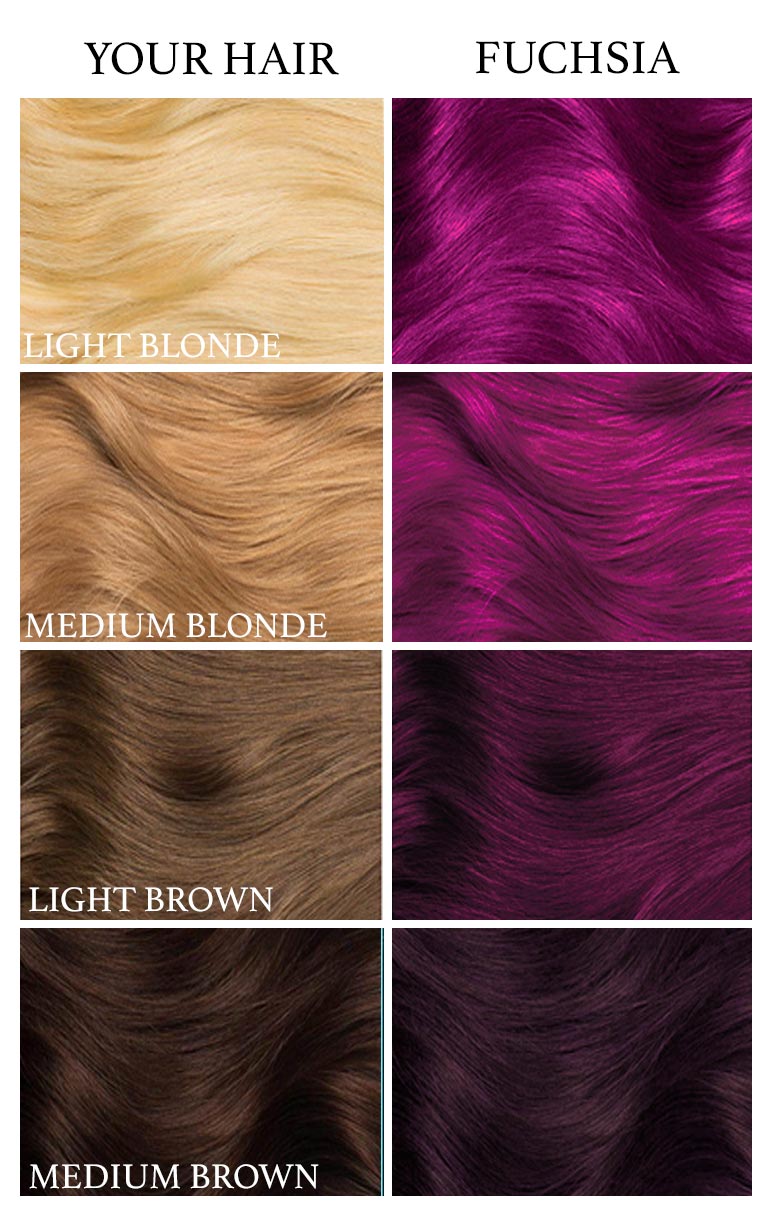 Fuchsia Pink Hair Dye  Lunar Tides - LUNAR TIDES HAIR DYES
