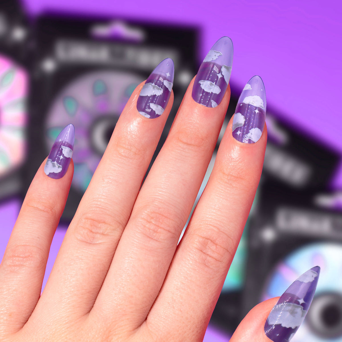 LAVENDER JELLY CLOUD PRESS ON NAILS