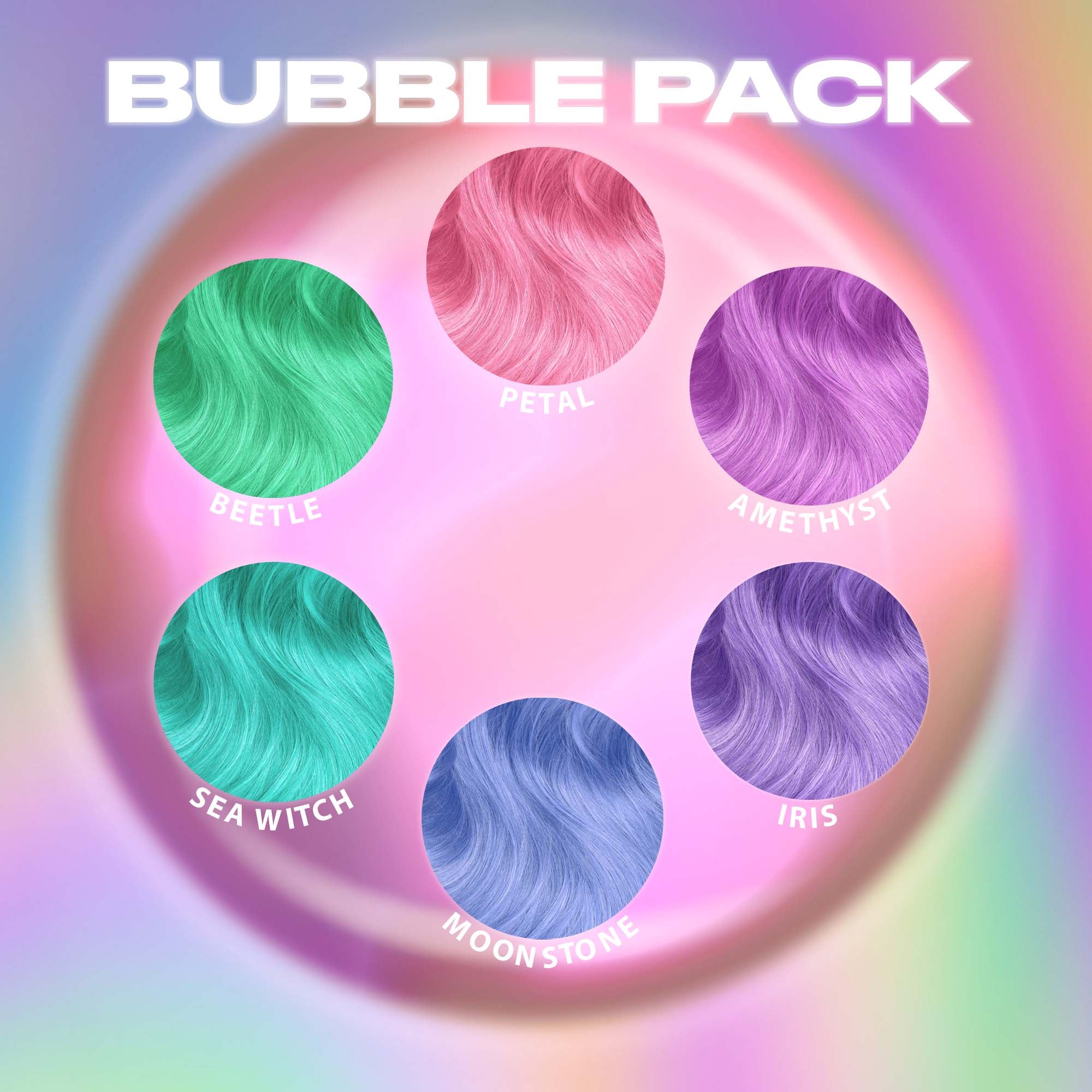 BUBBLE PACK JARS! LUNAR TIDES HAIR DYES